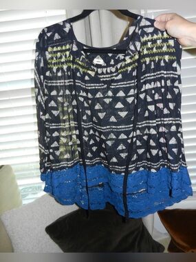 Warm Boho Pattern Top